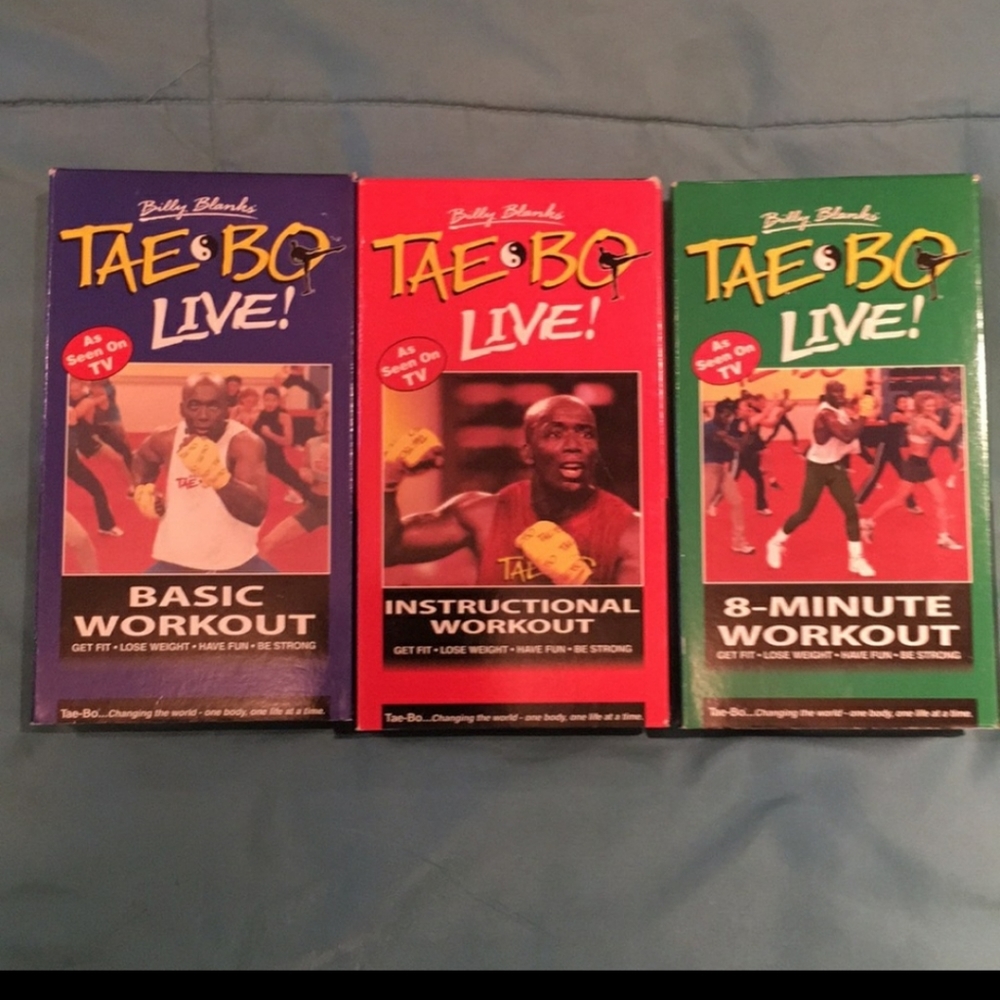 Lot of 3 Billy BLANKS TAEBO TAPES